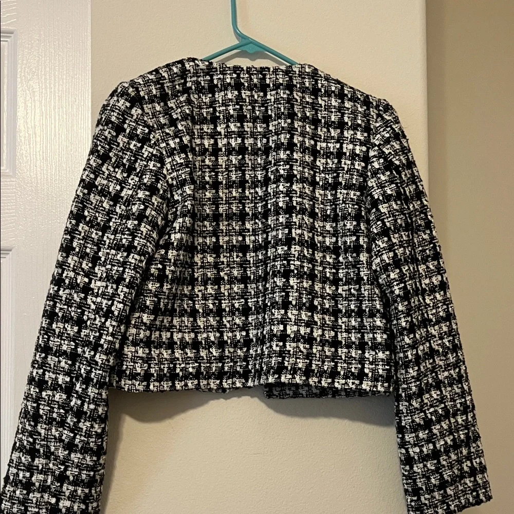 H&M Black and White Tweed Blazer - Picture 4 of 4